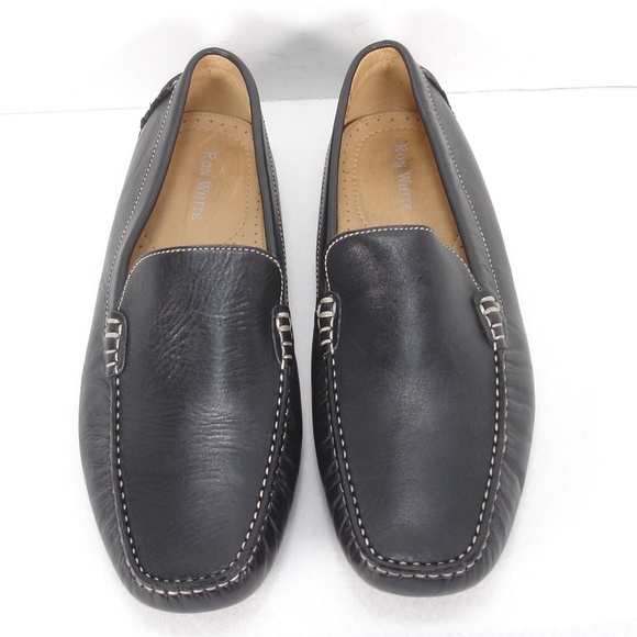 RON WHITE LEATHER LOAFERS DRIVING SHOES 11.5 M main image 7